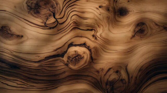 Background of olive wood texture, solid burl or burr design, burled wood wallpaper, mockup showcasing blank area for text.