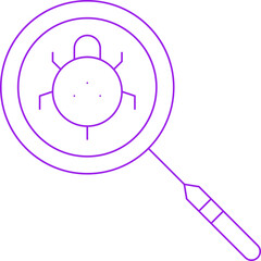 Find Bugs single vector illustration icon