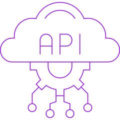 API single vector illustration icon