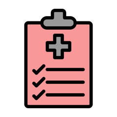 Obraz premium Medical Checkup Vector Filled Icon Design 