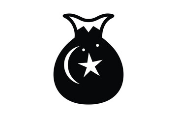 Halloween Trick or Treat Bag silhouette vector