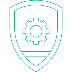 Security Settings single vector illustration icon