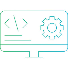 Software Developer single vector illustration icon