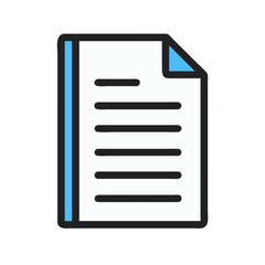 Document Text Lines Icon Design