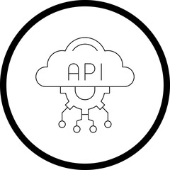API single vector illustration icon