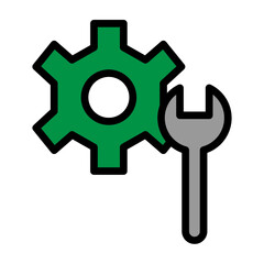 Mechanical Engineering Vector Filled Icon Design