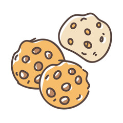 cookies icon, cookies vector illustration-simple illustration of cookies, perfect for cookies logos and icons
