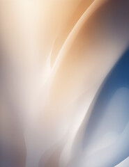 abstract blue background - abstract light blue and orange waves background - Generative AI
