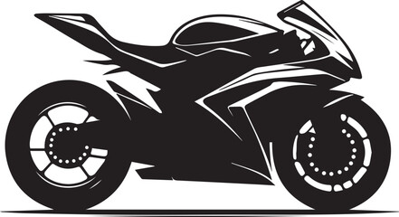 Dynamic superbike stencil for graphic design and merchandise.