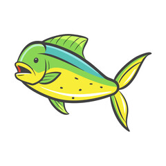 dorado mahi mahi icon, dorado mahi mahi vector illustration-simple illustration of dorado mahi mahi, perfect for dorado mahi mahi logos and icons
