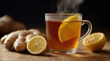 Ginger lemon tea image