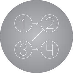 Logic single vector illustration icon