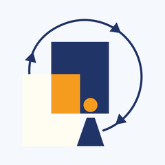 Data transfer icon, data sync icon.Vector