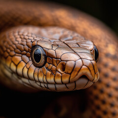 Colorful Snake Close-Up