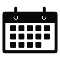 Calendar icon calendar schedule symbol sign. Vector illustration 