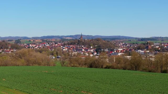 frankenberg germany historic cityscape 4k 25fps video