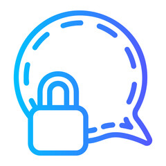 Encrypted gradient icon