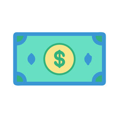Dollar Banknote Bill Icon Design