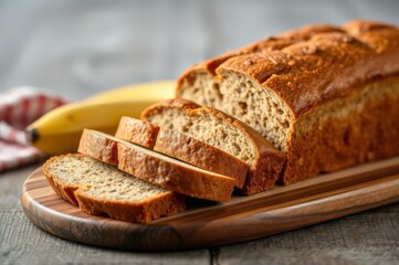 Belizean Banana Bread on Board