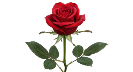 Isolated Red Rose