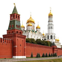 Fototapeta premium kremlin-on-white-background (