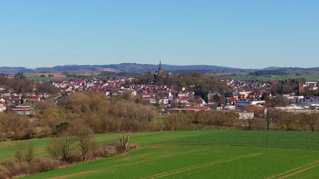 frankenberg germany historic cityscape 4k 25fps video