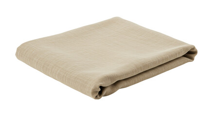 Isolated Beige Fabric Swatch