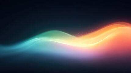 vibrant neon abstract fields stretch across image with clean minimalistic layout creating immersive visual experience