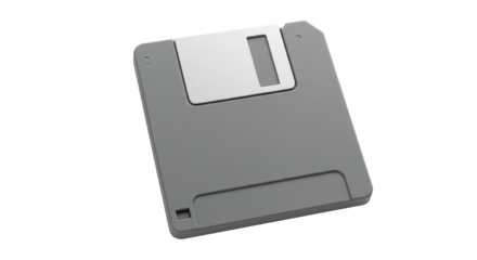 Isolated floppy disk on white background