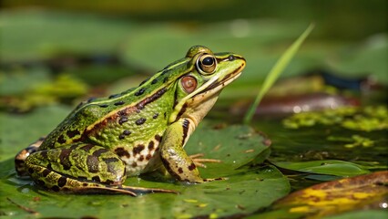Fototapeta premium vibrant and bold these swamp frogs