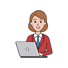 businessman with laptop