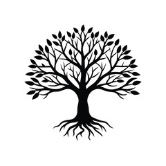 Naklejka premium silhouette of tree