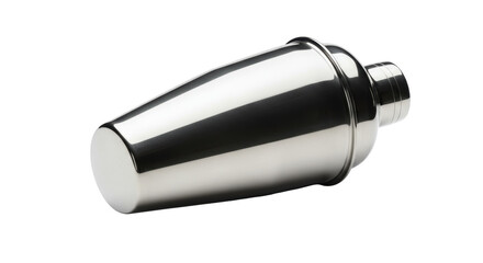 Isolated Metal Cocktail Shaker