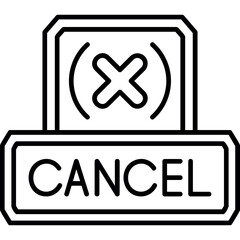 Obraz premium Cancel Icon