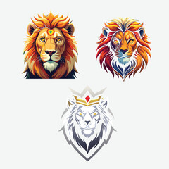 Portrait of lion head