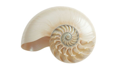 Isolated Nautilus Shell