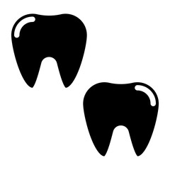 Teeth line icon