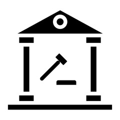 Law Firm line icon