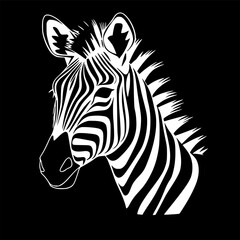 Fototapeta premium Zebra Baby - High Quality Vector Logo - Vector illustration ideal for T-shirt graphic