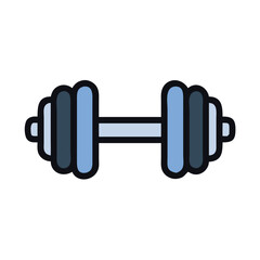 Dumbbell Weight For Fitness Training Icon Design