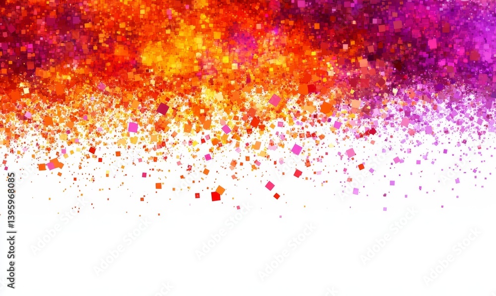 Poster abstract background with a pixel mosaic. the pattern of the pixels is made up of small squares, whic