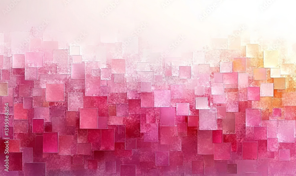 Poster abstract background with a pixel mosaic. the pattern of the pixels is made up of small squares, whic