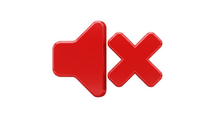 Isolated Mute Sound Icon