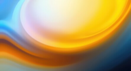 Grainy gradient abstract background,  abstract background showing blend of yellow white and blue colors in soft waves