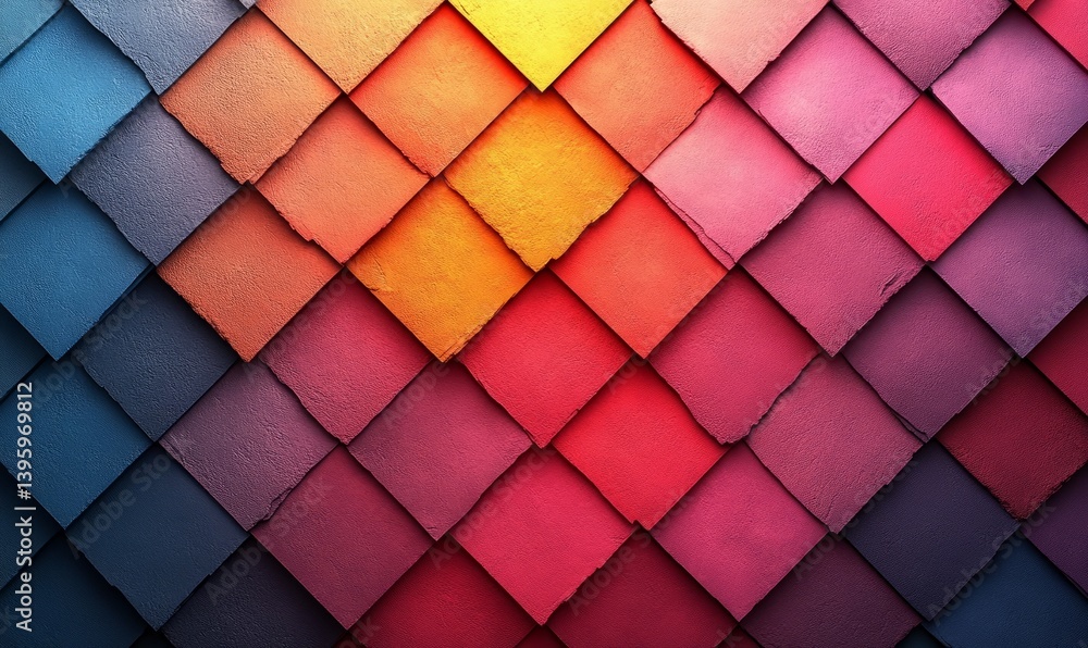 Poster abstract background with a pixel mosaic. the pattern of the pixels is made up of small squares, whic