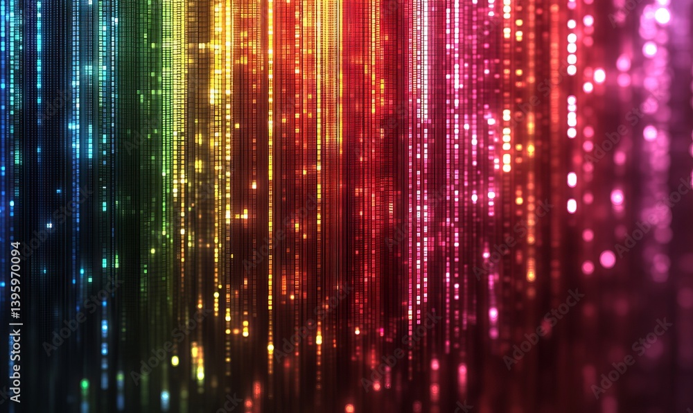 Poster abstract background with a pixel mosaic. the pattern of the pixels is made up of small squares, whic
