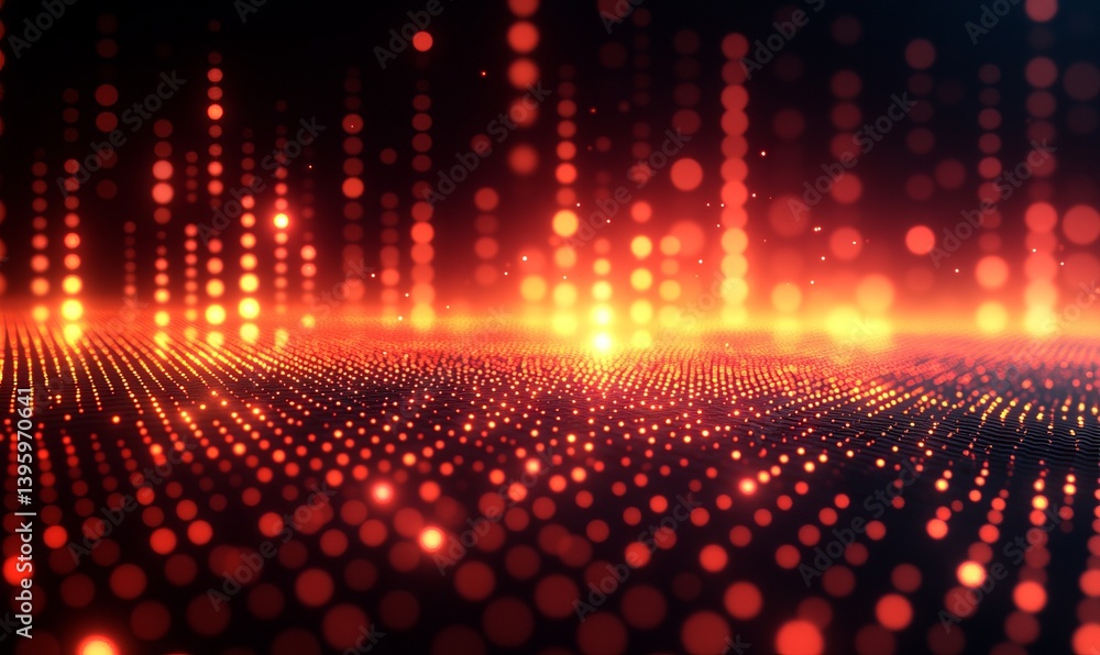 Poster abstract background with a pixel mosaic. the pattern of the pixels is made up of small squares, whic
