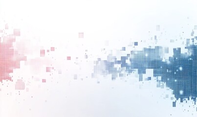 Obraz premium Abstract background with a pixel mosaic. The pattern of the pixels is made up of small squares, which form an elegant gradient from light to dark shades of color. 