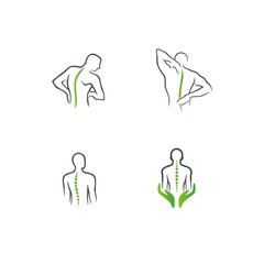 Spine icon logo flat vector design