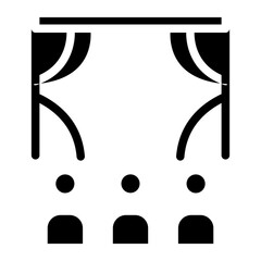 Theatre line icon